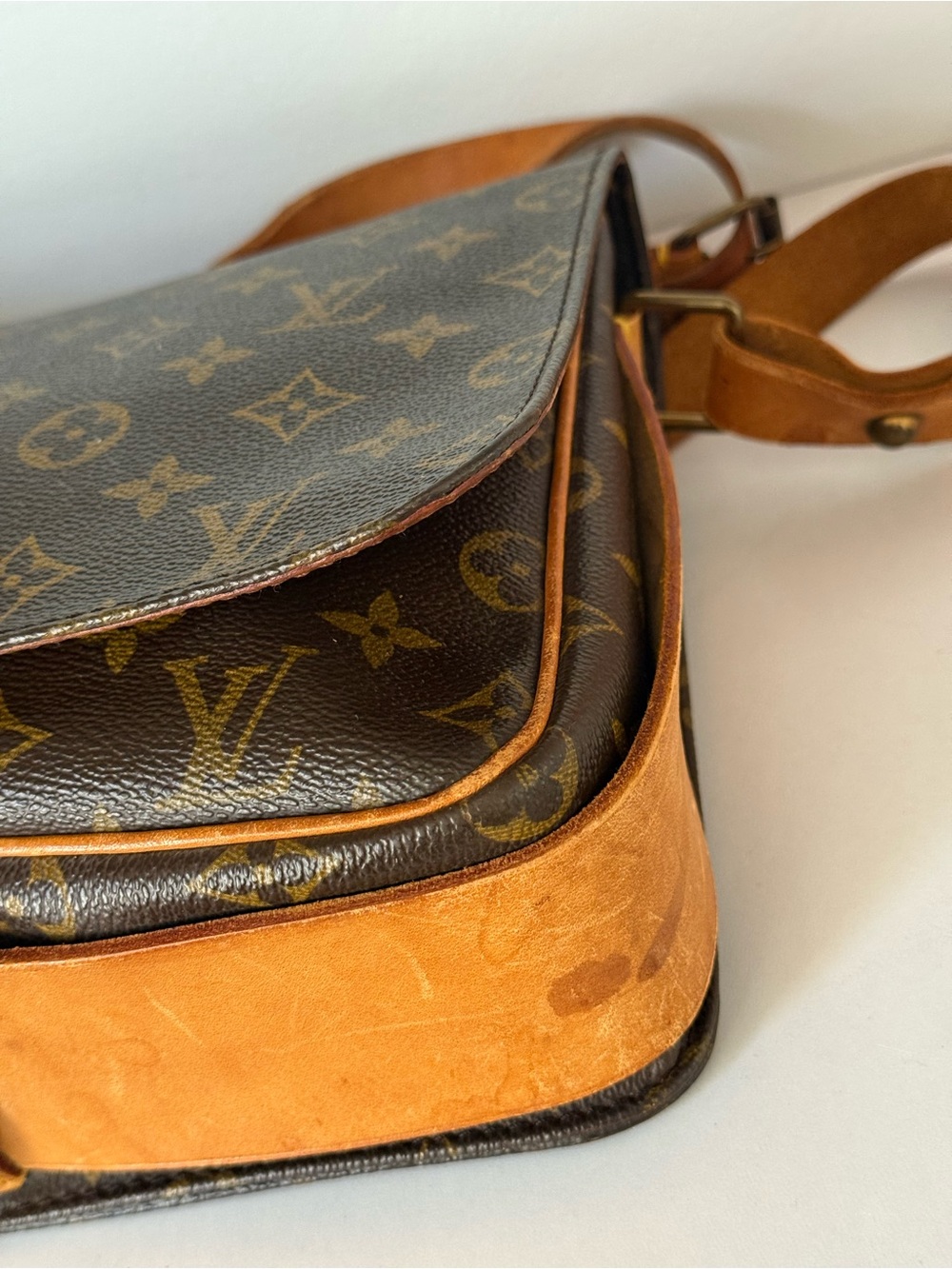 Low start🌟 LOUIS VUITTON Cartouchiere GM Shoulder Bag Monogram 🌟1984 - Picture 10 of 17